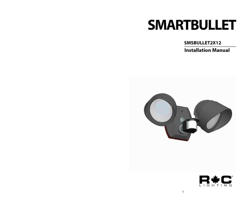 RC Lighting SMSBULLET2X12 installation manual