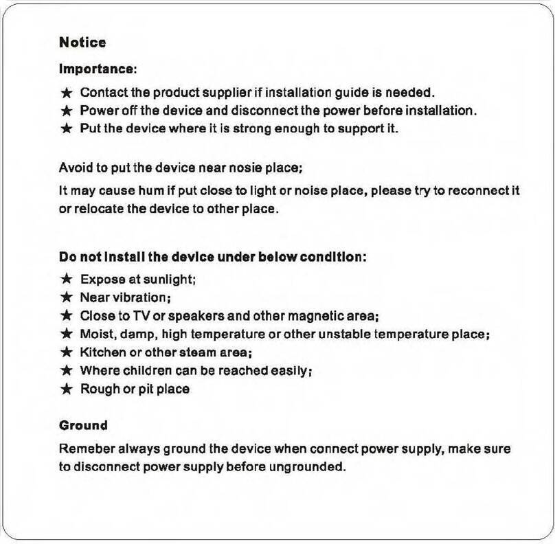 BSPH HMN-080C Installation and operation manual