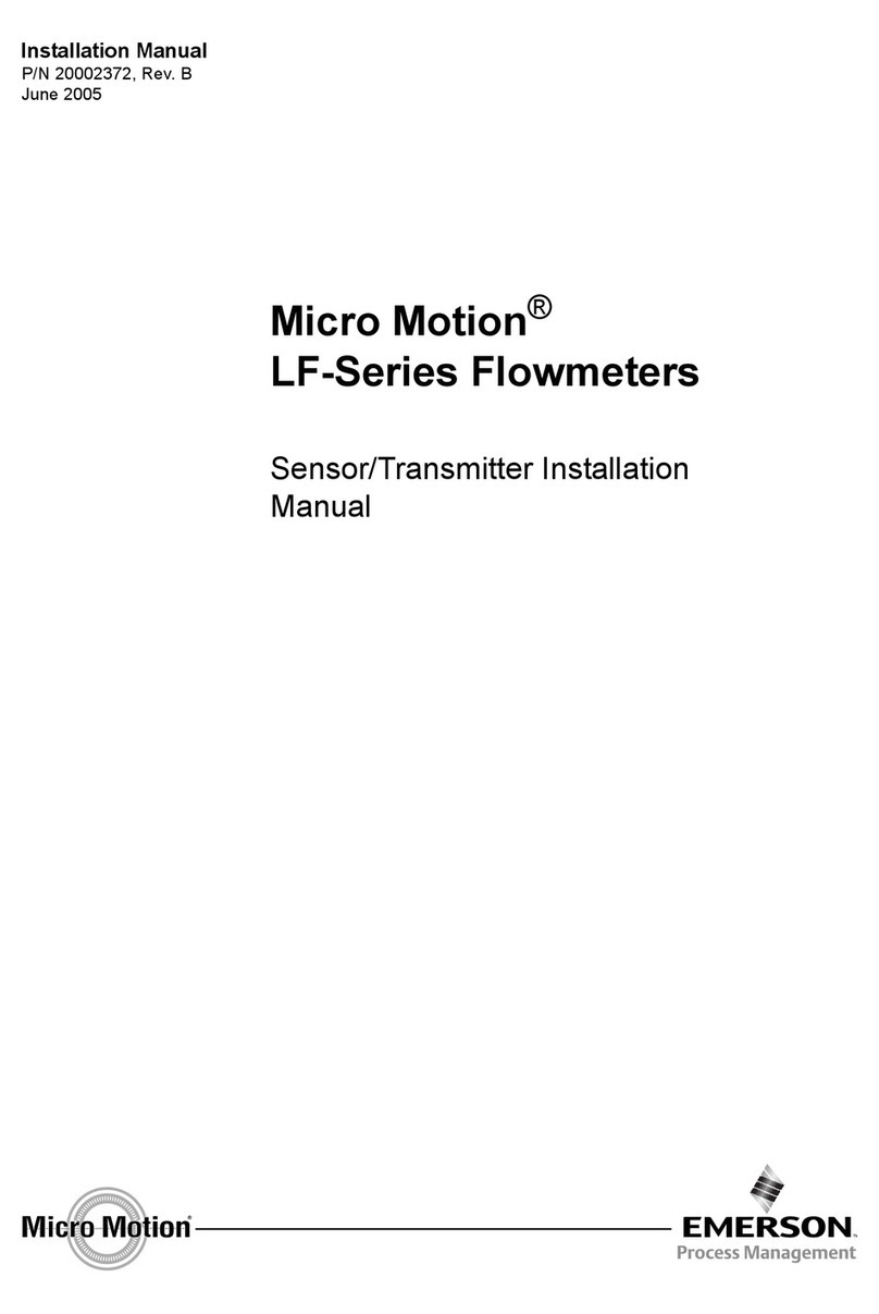 Emerson Micro Motion LF Series User manual
