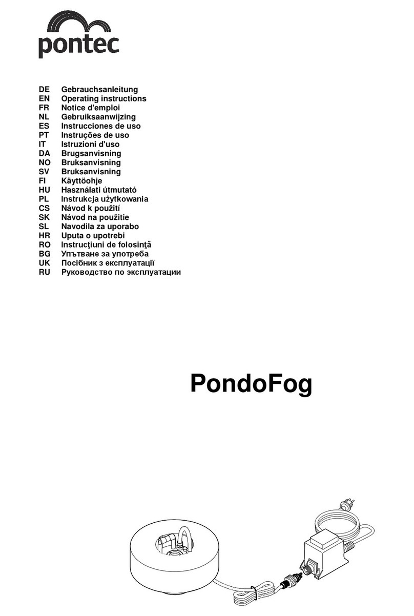 Pontec PondoFog operating instructions