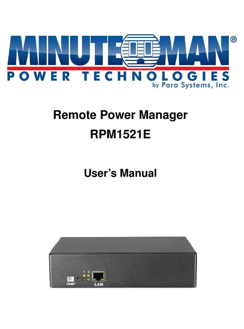 Minuteman RPM1521E user manual