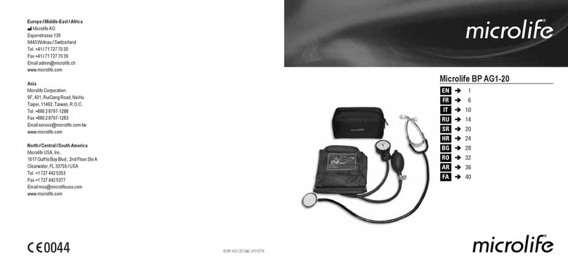 Microlife BP AG1-20 User manual
