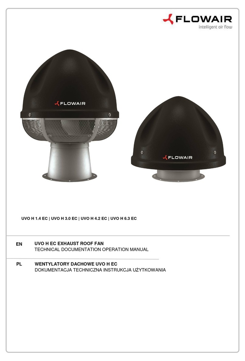 flowair UVO H EC Series Technical documentation operation manual