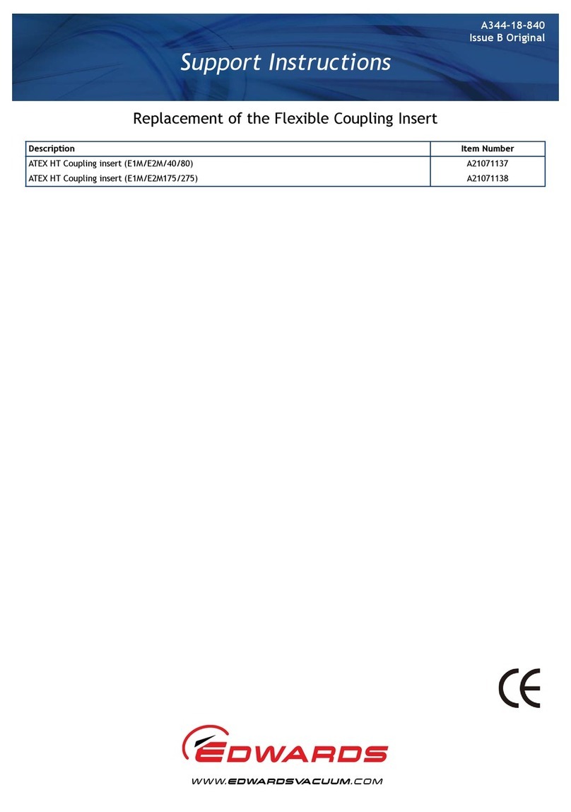 Edwards E1M40/80 Support Instructions
