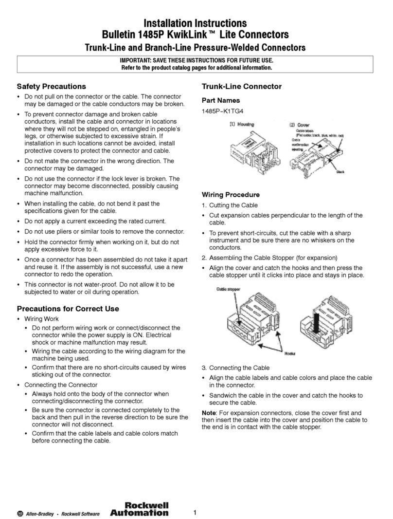 Rockwell Automation Allen-Bradley Bulletin 1485P KwikLink User manual Rockwell Automation Allen-Bradley Bulletin 1485P KwikLink User manual