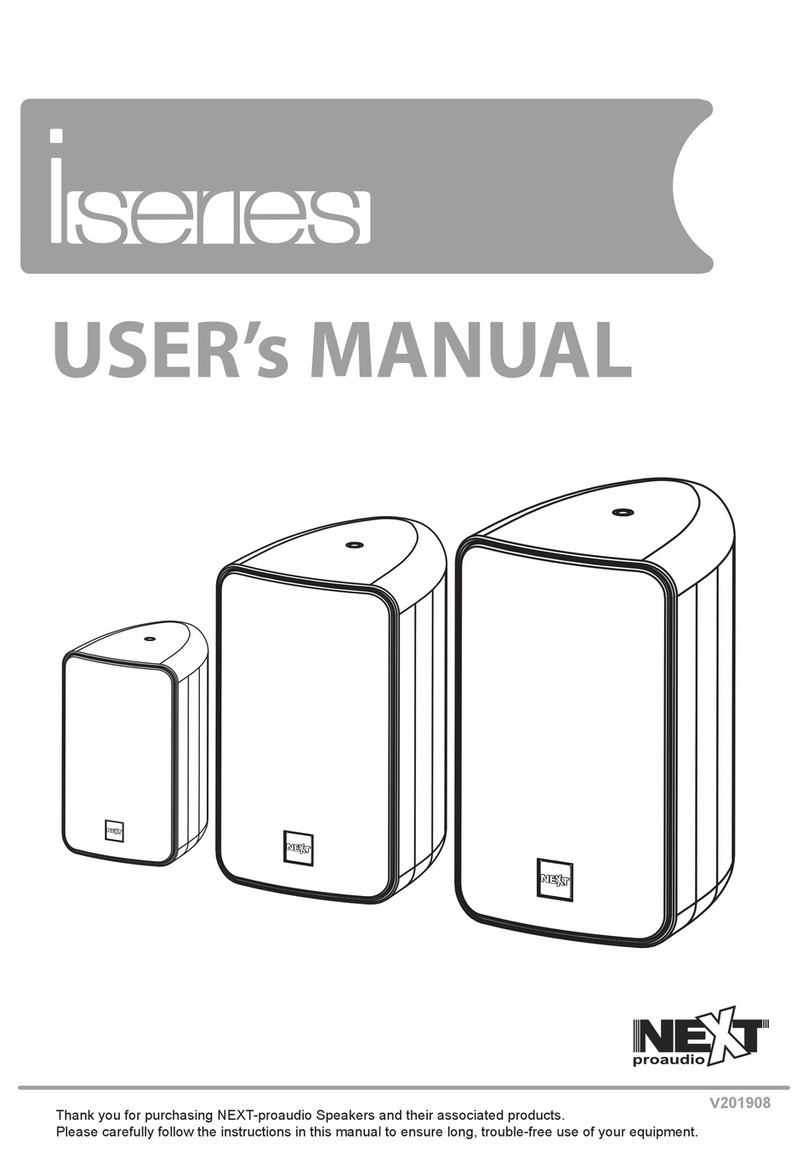 Next PROAUDIO I Series User manual