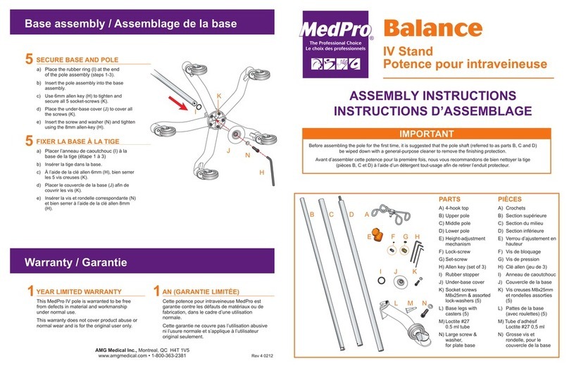 MedPro Balance IV Stand Assembly instructions