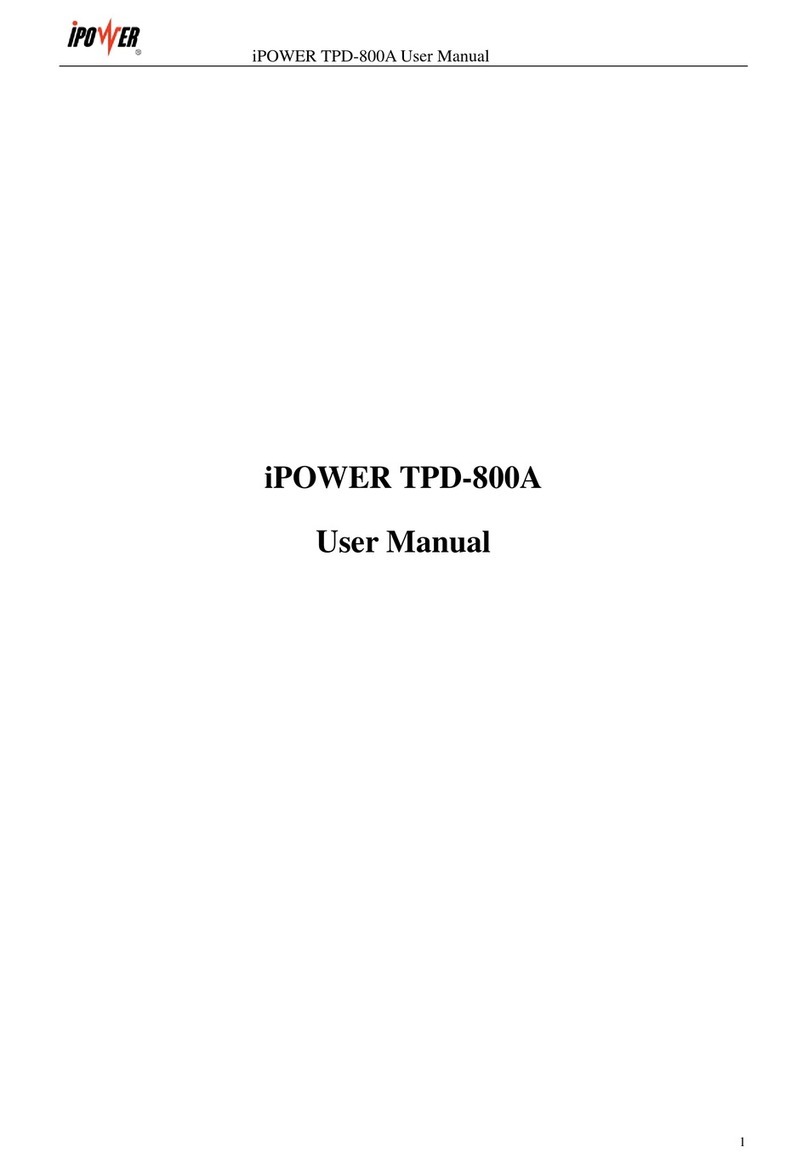 iPower TPD-800A user manual