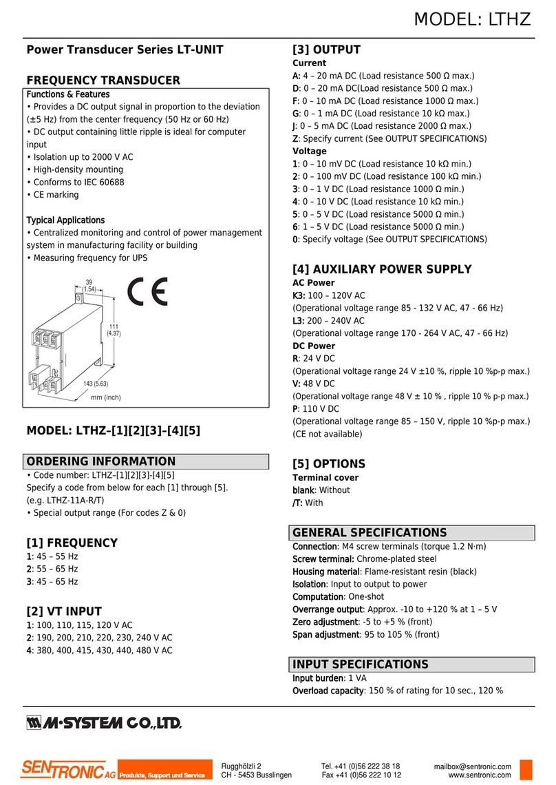 M-system LT-UNIT Series User manual