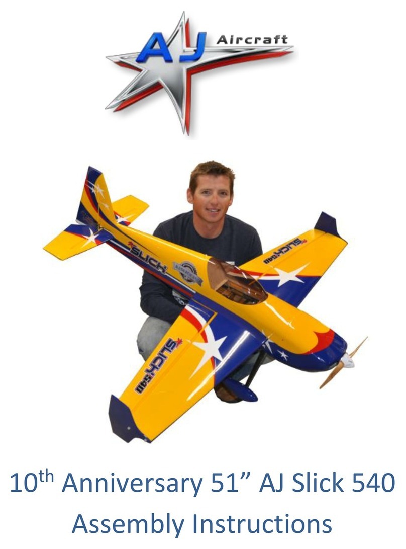AJ Aircraft 10th Anniversary 51" Slick 540 Assembly instructions AJ Aircraft 10th Anniversary 51" Slick 540 Assembly instructions