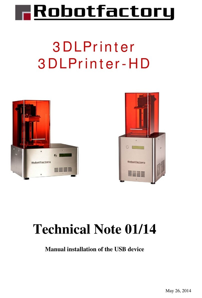 Robot Factory 3DLPrinter Technical note