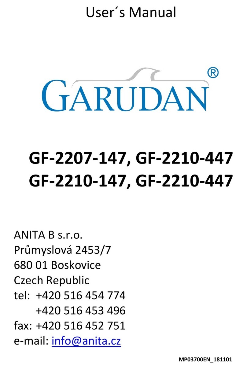 Anita GARUDAN GF-2207-147 user manual