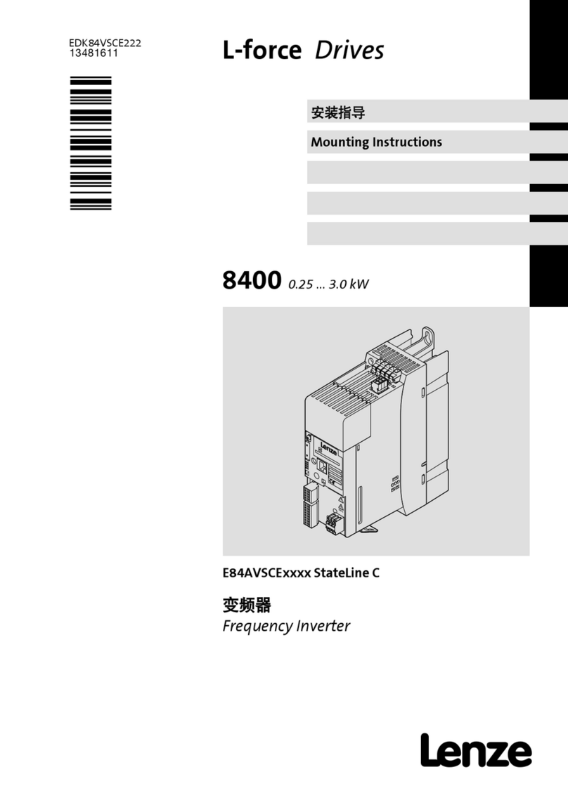 Lenze L-force Drives 8400 Mounting instructions