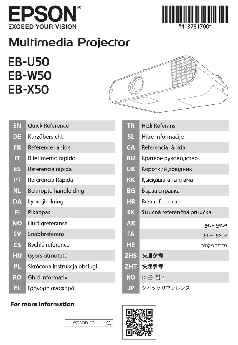 Epson EB-U50 User manual