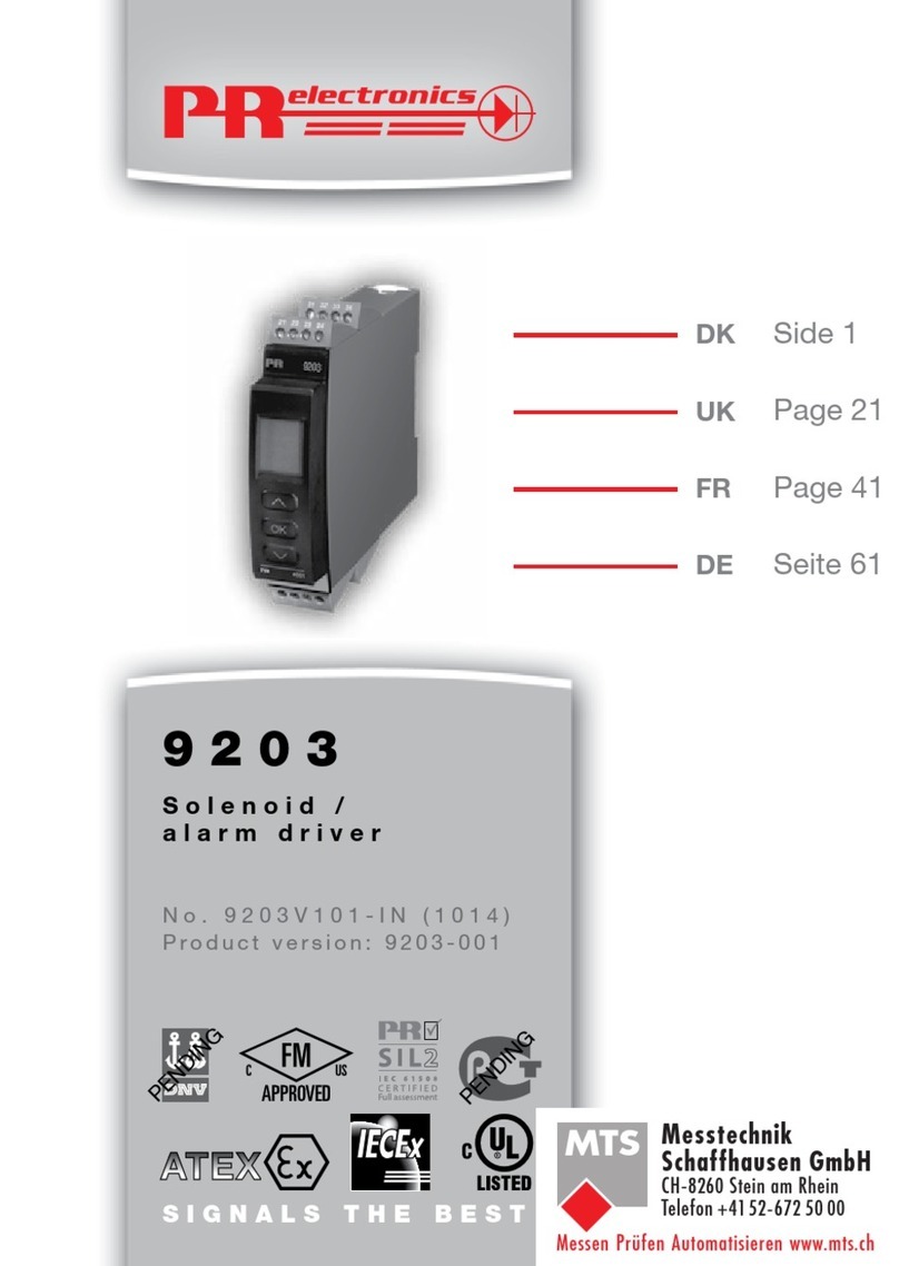 PR electronics 9203 Series manual PR electronics 9203 Series manual