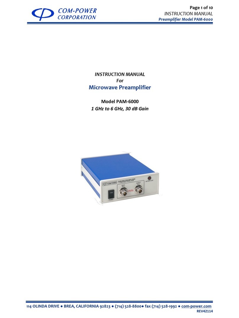 COM-power corporation PAM-6000 instruction manual