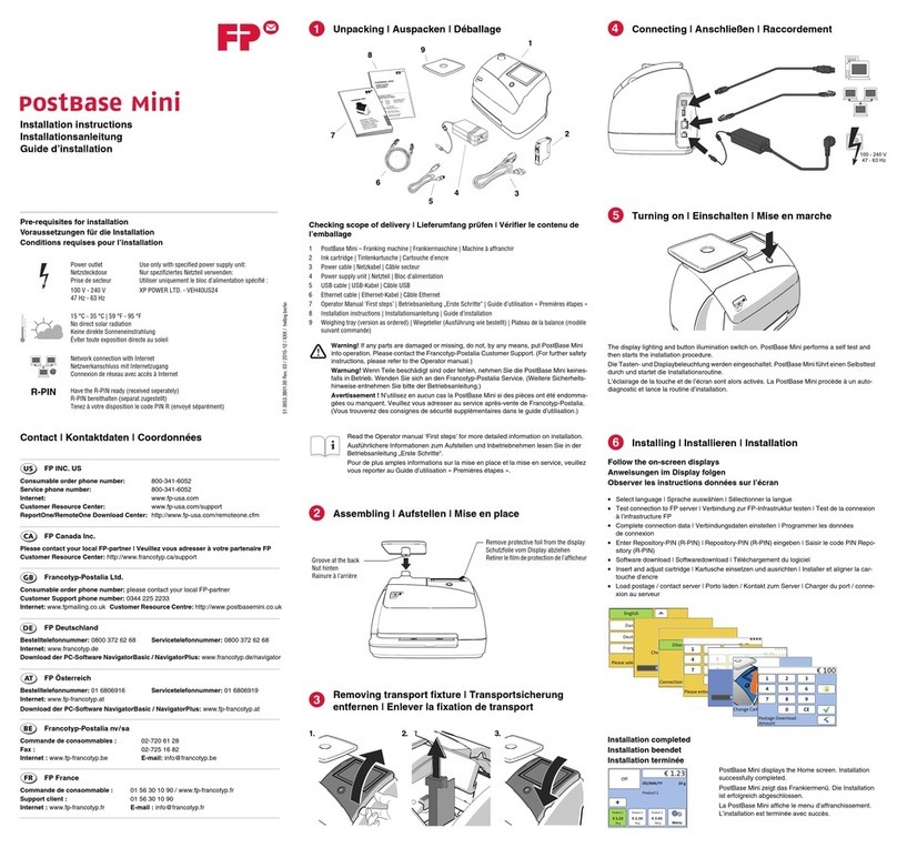 Francotyp-Postalia PostBase Mini installation instructions