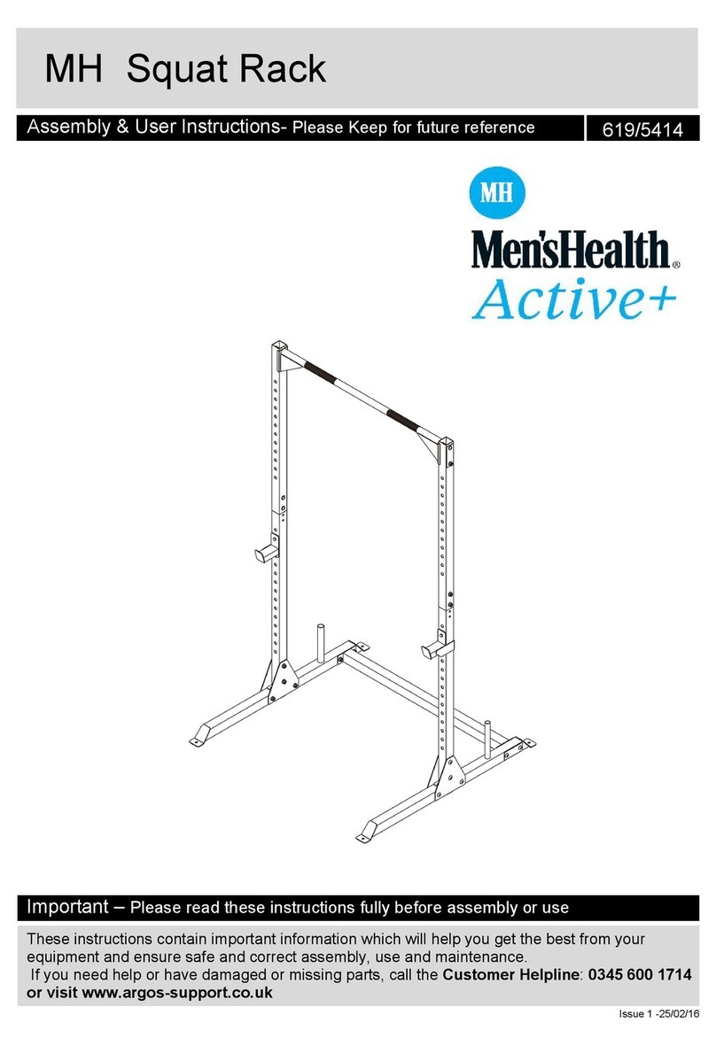 Men'sHealth Active+ Squat Rack Assembly & user instructions