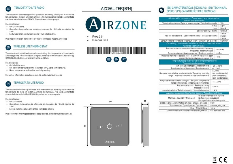 Airzone AZCE6LITER quick start guide