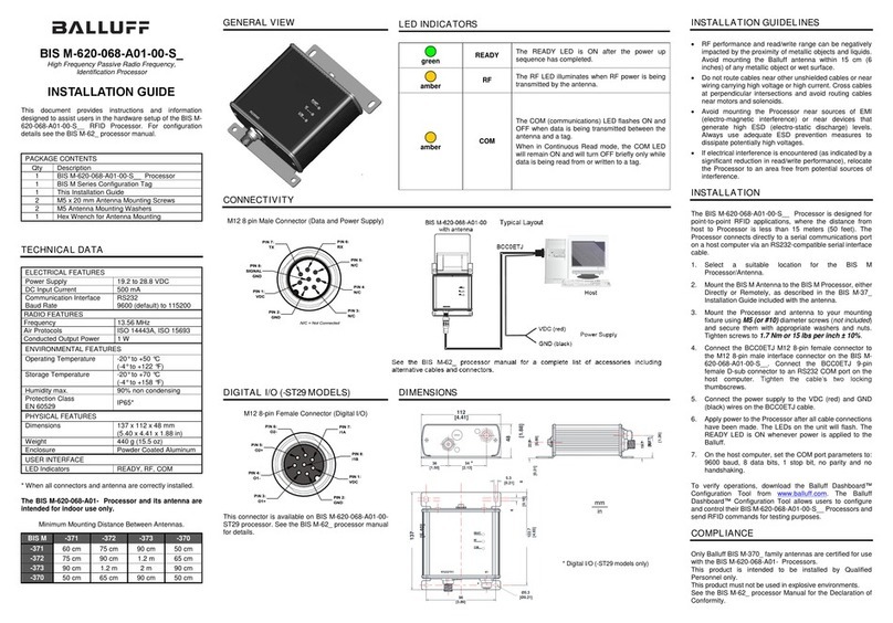 Balluff BIS M-620-068-A01-00-S Series User manual