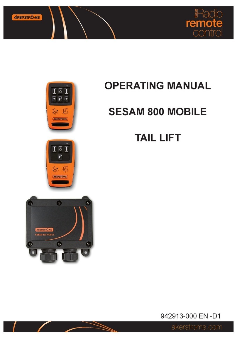 Akerstroms SESAM 800 MOBILE TAIL LIFT operating manual