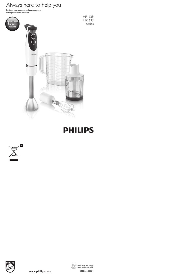 Philips HR1639 series manual