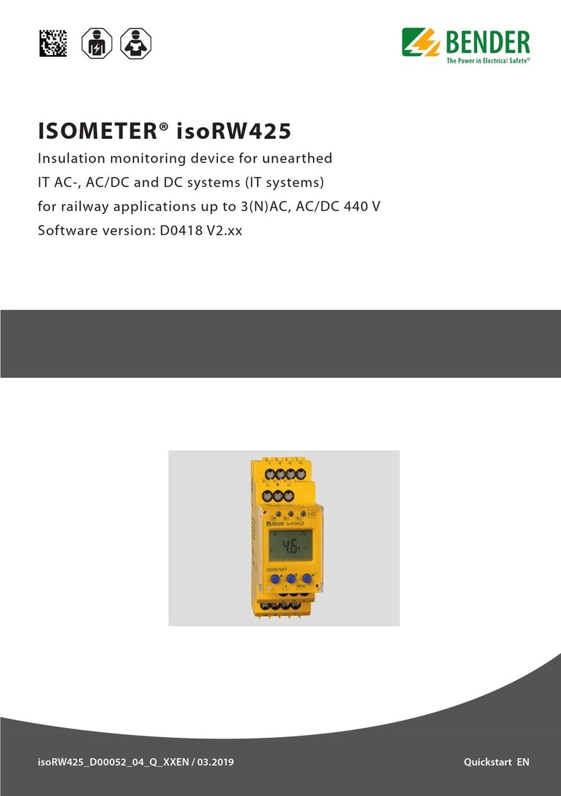 Bender ISOMETER isoRW425 quick start