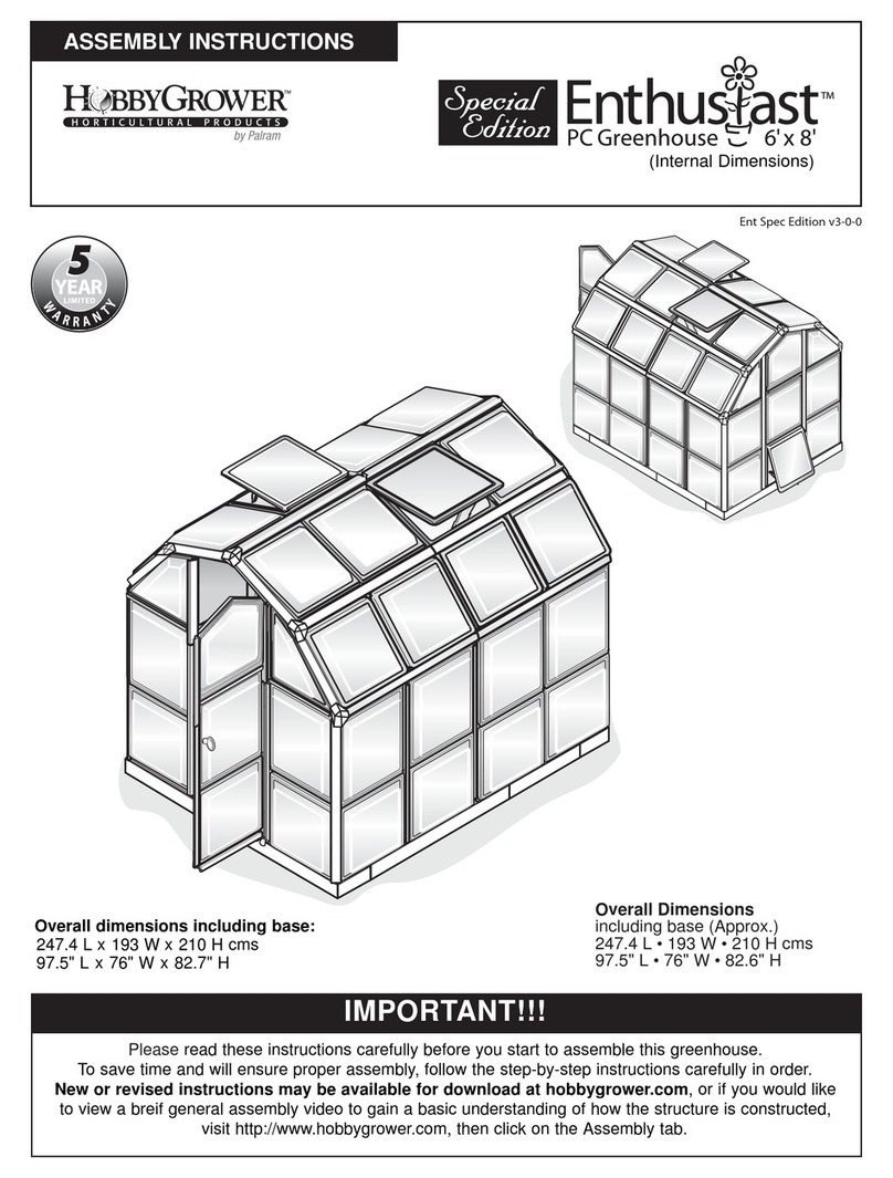 HobbyGrower Special Edition Enthusiast Assembly instructions HobbyGrower Special Edition Enthusiast Assembly instructions