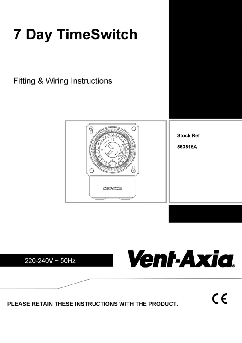 Vent-Axia 563515A Fitting & Wiring Instructions