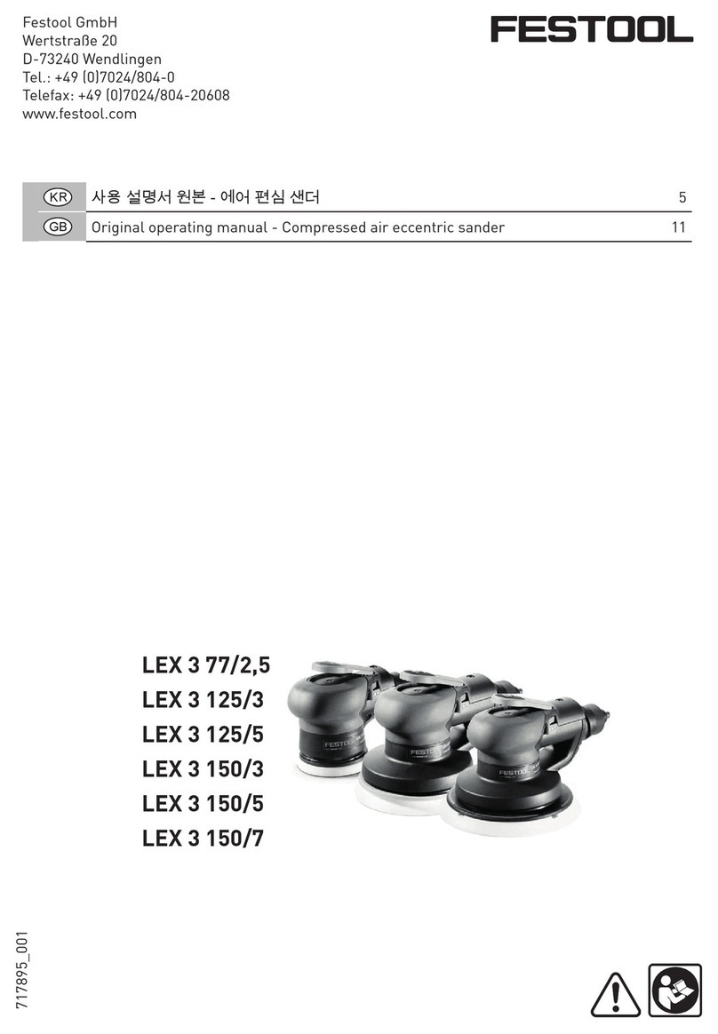 Festool LEX 3 77/2,5 Installation instructions
