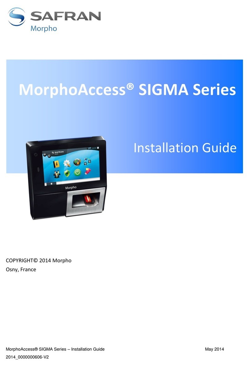 Safran MA SIGMA User manual