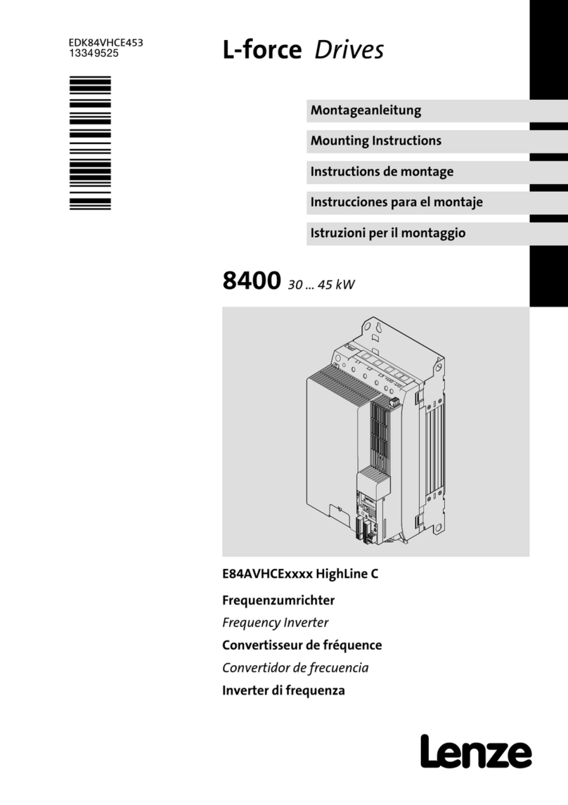 Lenze L-force Series Mounting instructions