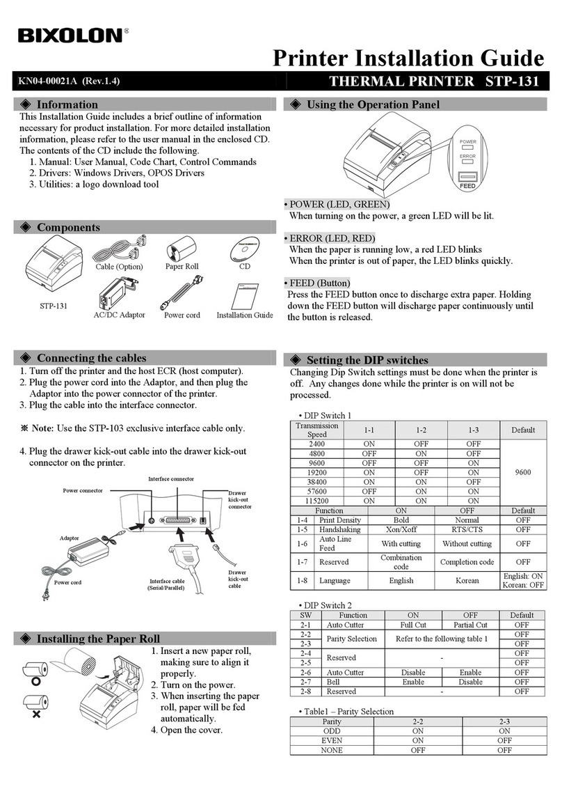BIXOLON STP-131 User manual