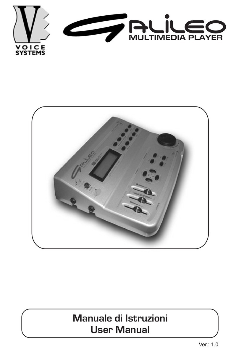 Voice Systems Galileo user manual