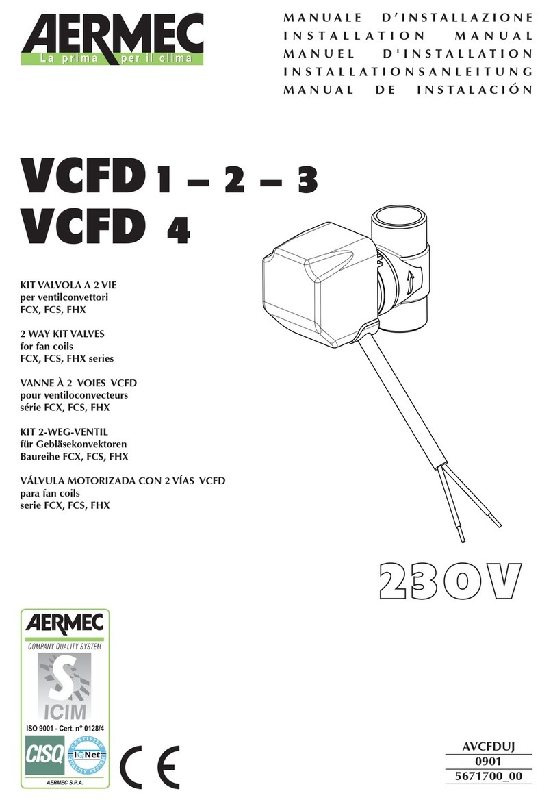 AERMEC VCFD 1 installation manual