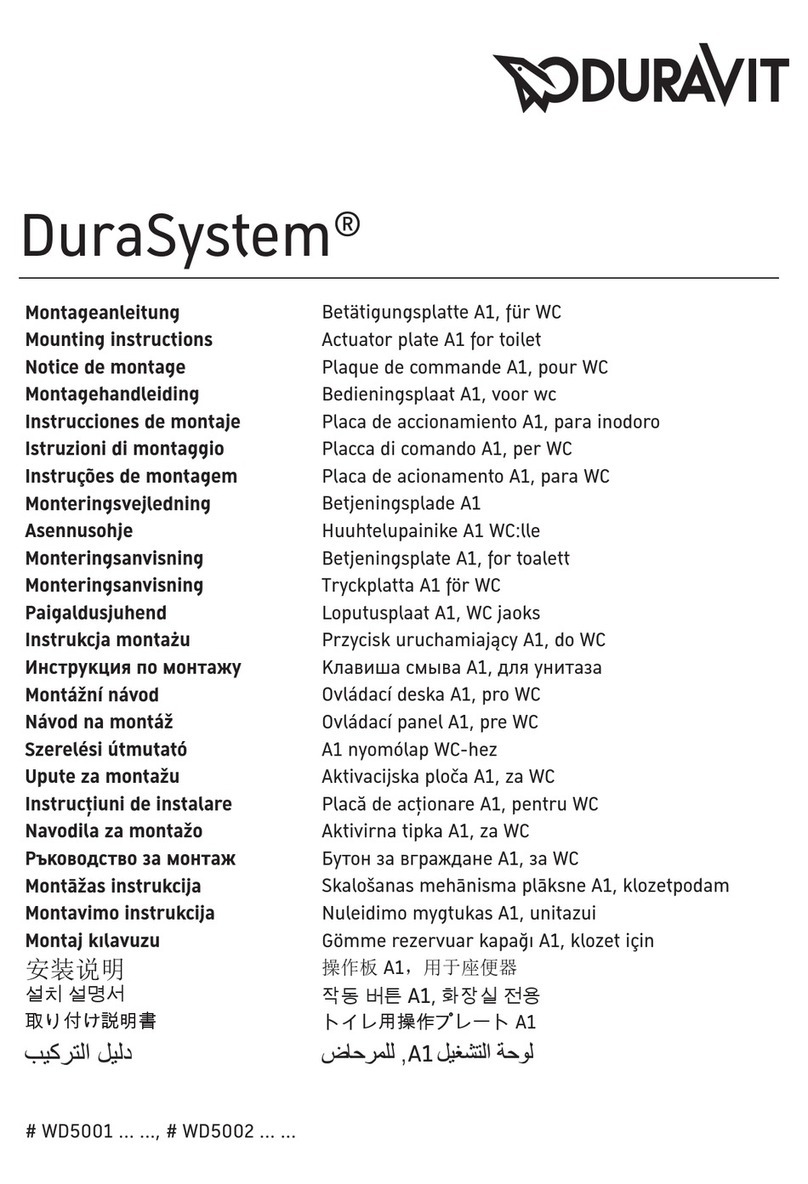 DURAVIT DuraSystem User manual DURAVIT DuraSystem User manual