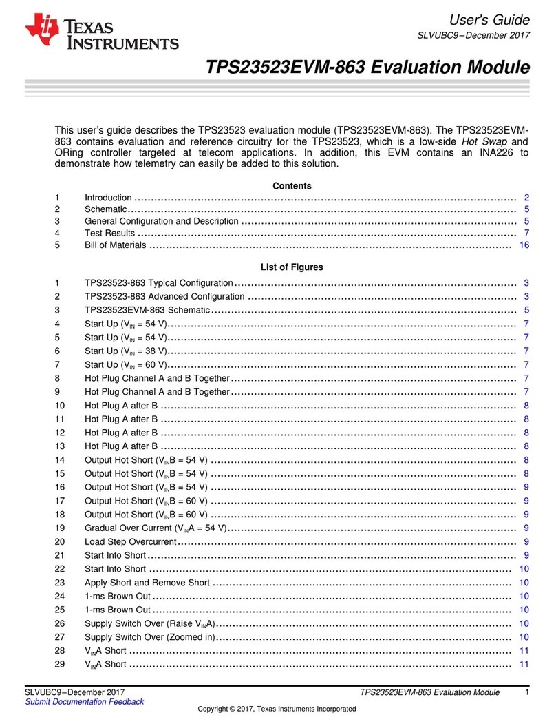 Texas Instruments TPS23523EVM-863 User manual