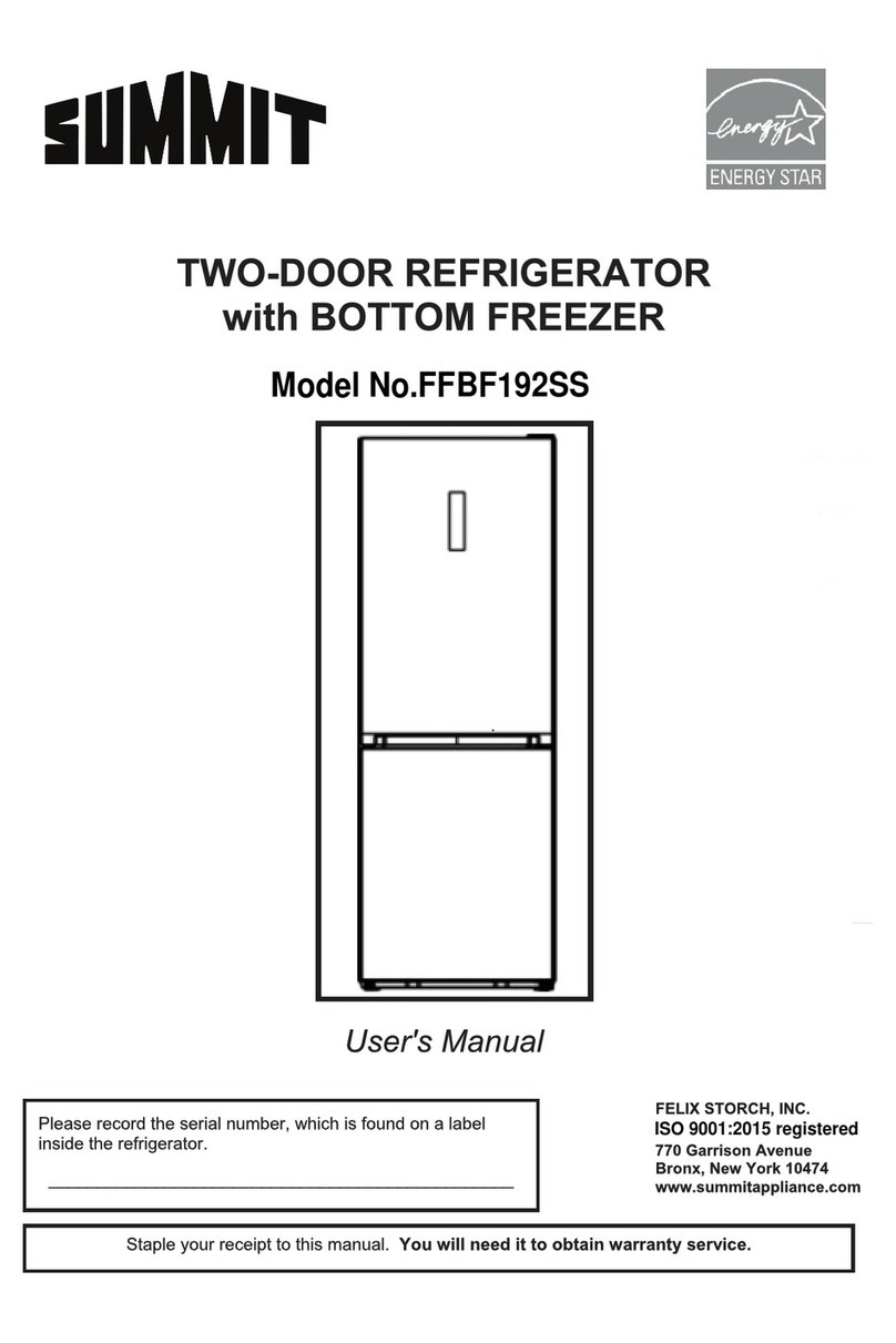 Summit FFBF192SS User manual