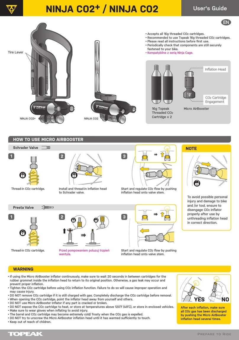 Topeak NINJA CO2+ user guide