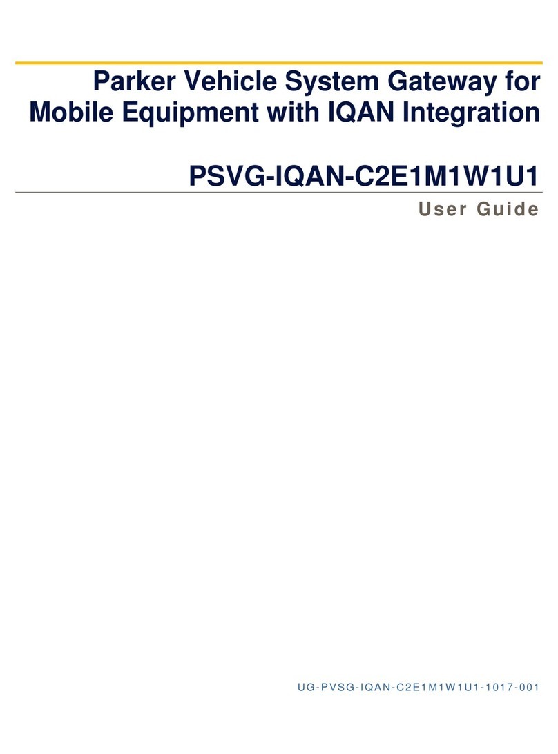 Parker PSVG-IQAN-C2E1M1W1U1 User manual