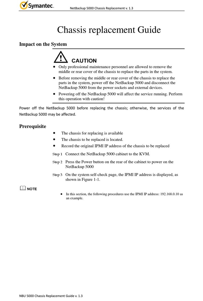 Symantec NetBackup 5000 Replacement guide