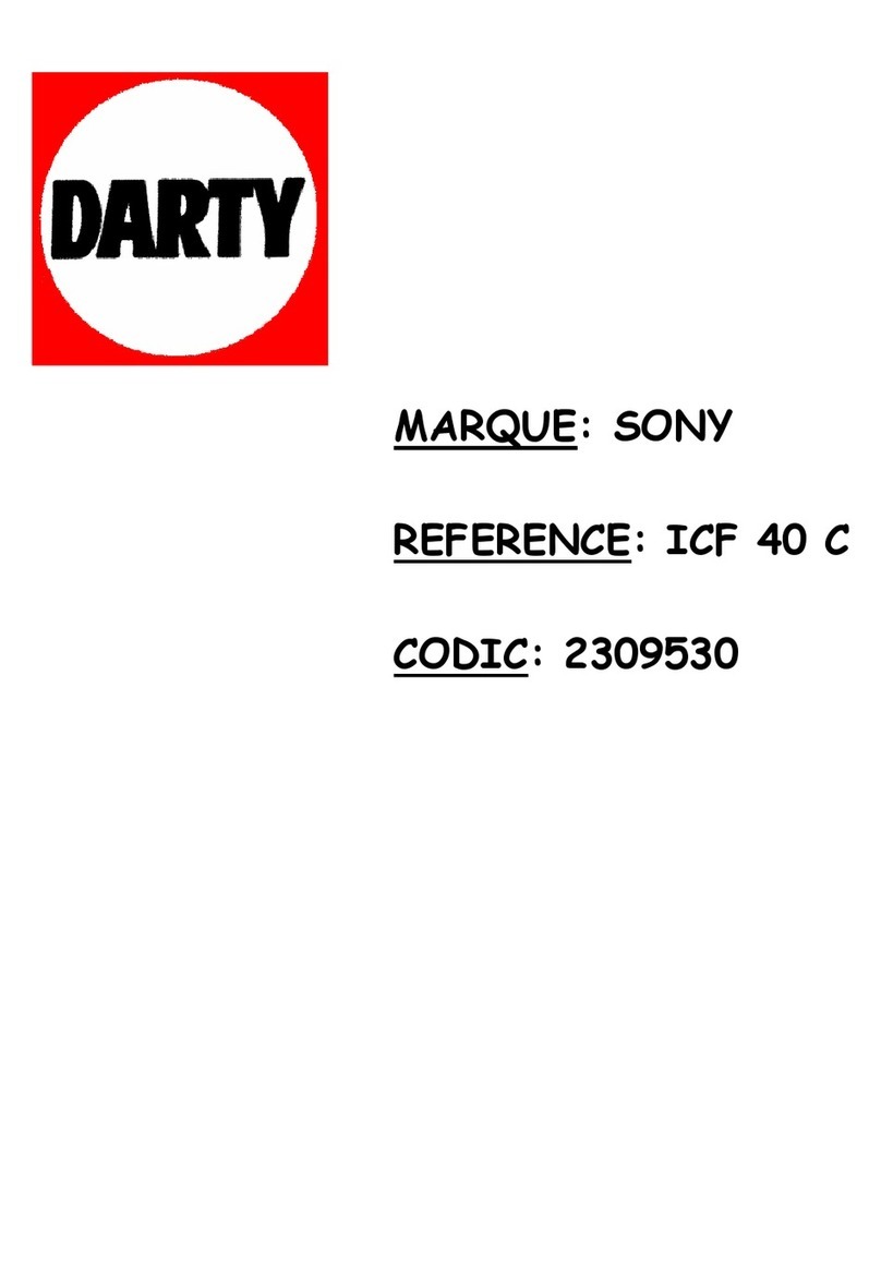 Sony ICF-40 User manual