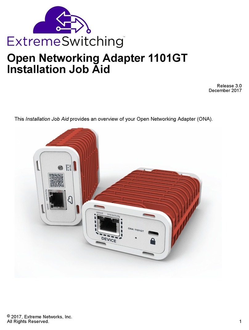 ExtremeSwitching 1101GT Installation Job Aid