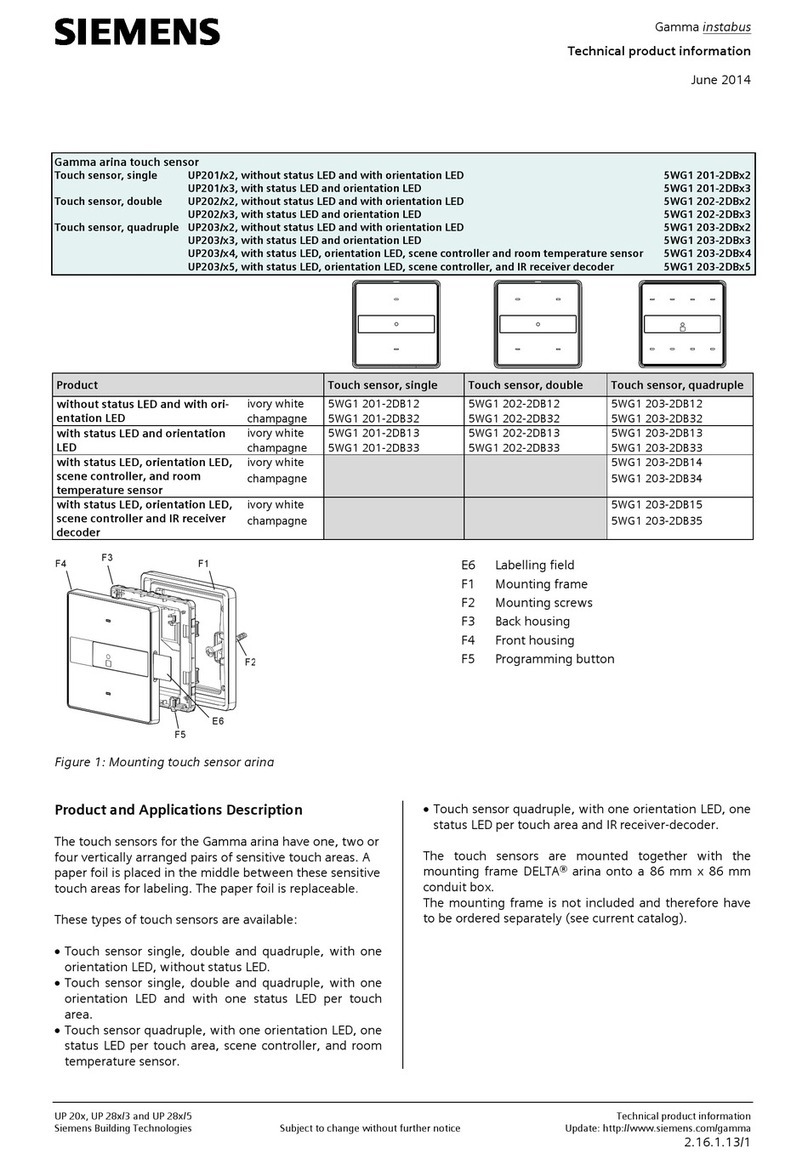 Siemens 5WG1 201-2DBx3 Series User manual
