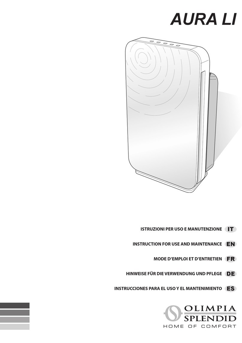 Olimpia splendid AURA LI Instructions for use and maintenance