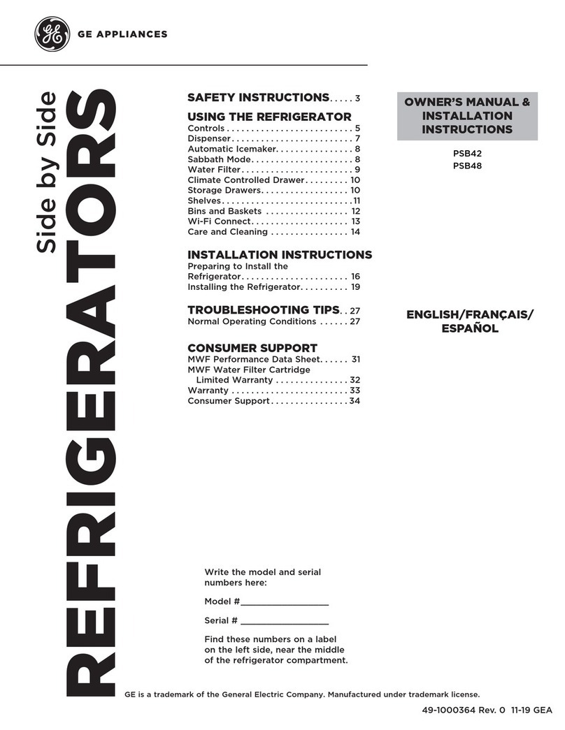 GE PSB42 Owner's Manual & Installation Instructions