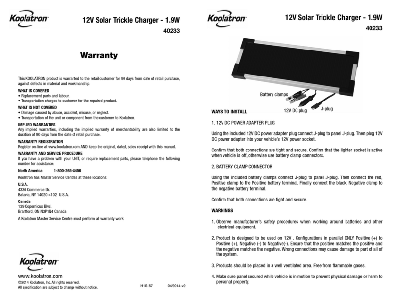 Koolatron 40233 manual