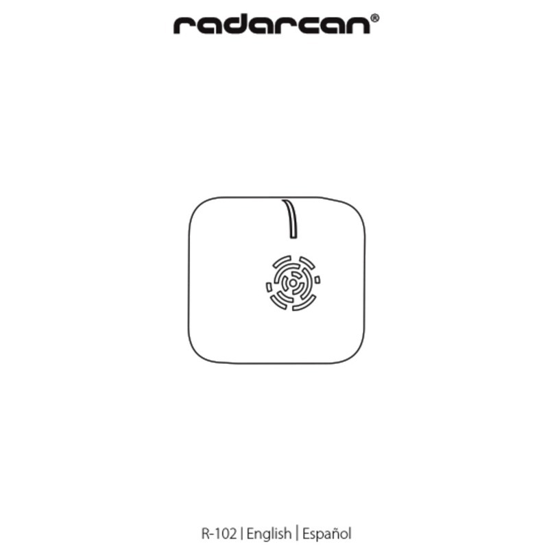 Radarcan R-102 user guide