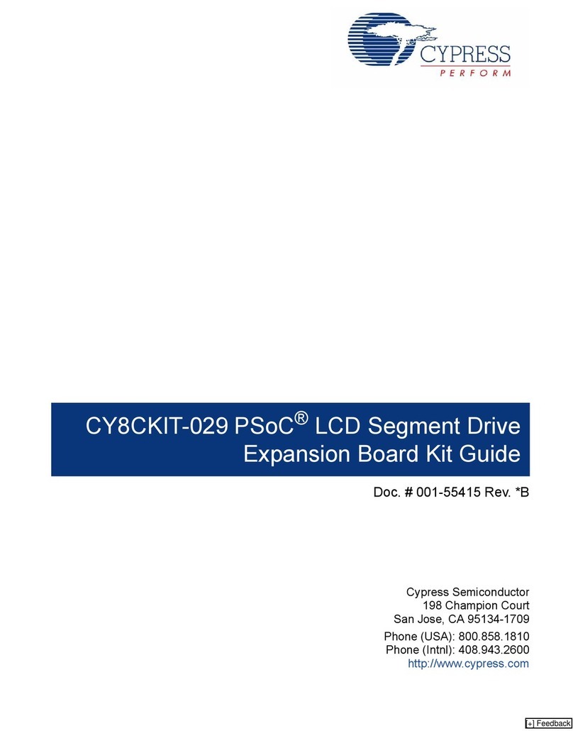 Cypress CY8CKIT-029 PSoC User manual