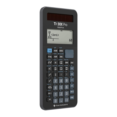 Texas Instruments MathPrint TI-30X Pro Manual Texas Instruments MathPrint TI-30X Pro Manual